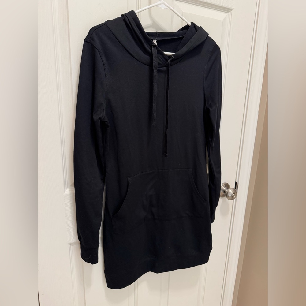 Fabletics Black Tunic Dress with Hood Casual